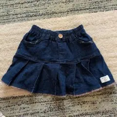 ダークブルー デニムスカート 100cm