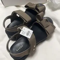 RANDA Khaki サンダル LLサイズ