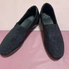 ブラック スパンコール スリッポン Carissimo alte