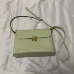 美品！ライトグリーン ショルダーバッグ パステル