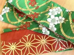 椿の花の着物帯✨