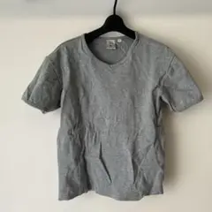 AVIREX U.S.A. グレー Vネック Tシャツ L