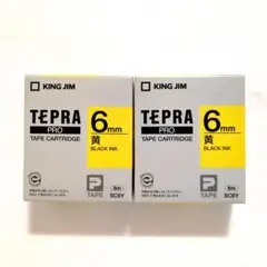 KING JIM TEPRA PRO 黄 6mm SC6Y✕2
