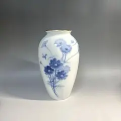 大倉陶園　ブルーコスモス　花入　花瓶　美品　廃盤品 m58087513992_1.jpg?1724502950