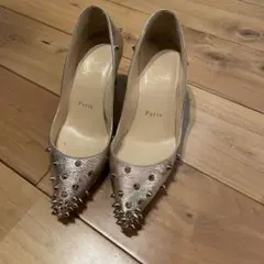 クリスチャンルブタン ピンクゴールド34パンプス