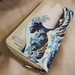激安クリアランスセール！ 葛飾北斎浮世絵長財布