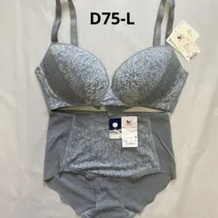 ワコール　コットンコレクション　ブラ＆ショーツ　D75-L