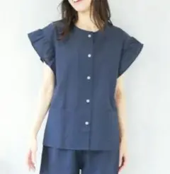 ■ パジャマ レディース 前開き 夏用 夏 半袖 ルームウェア 上のみ