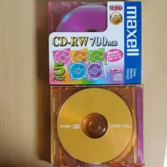 maxell CDRW80MIX.1P5S 5枚 TDK CD-RW 5枚