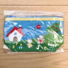 【新品タグ付】familiar 70th ポーチ ブルー ☆完売☆