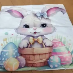 新品　未使用　うさぎ　クッションカバー
