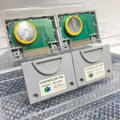 【フルメンテナンス】コントローラーパック2個セット ニンテンドー64 d