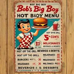 ビックボーイ Big Boy ブリキ看板 アメリカン雑貨 USA