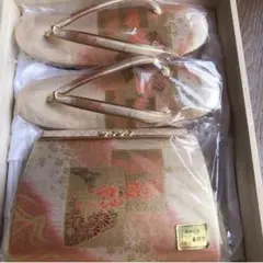 高級仕立て草履 バックセット 新品 昭和レトロ