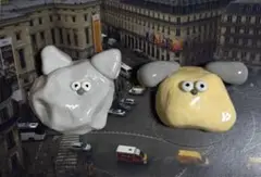 紙粘土マグネット　犬猫