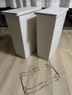 ホワイト 30L ごみ箱 開閉式