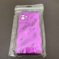パープル マーブル iPhone12ケース　iPhone12 NENE