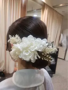 コサージュセット ホワイトフラワー
