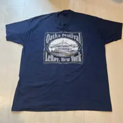 Oatka Festival Tシャツ ネイビー 大きめ
