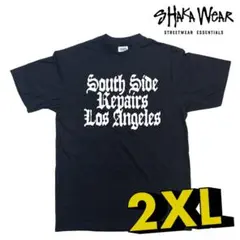 South Side Repairs LA Tシャツ 2XLサイズ 黒x白