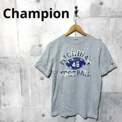 Champion チャンピオン メンズ プリントTシャツ L グレー
