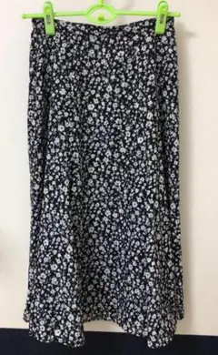 NATURAL BEAUTY BASIC 花柄ロングスカート プリーツスカート