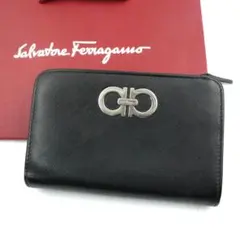 ✨極美品✨ Ferragamo ミニ財布 ダブルガンチーニ L字ファスナー