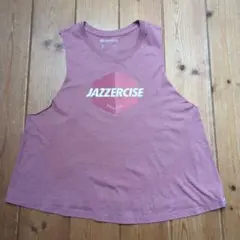 JAZZERCISE ノースリーブトップス タンクLサイズ マルーン