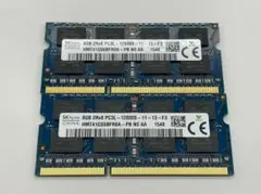ノートPC用メモリ 8GB×2 (合計16GB) PC3L-12800S