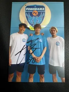 横浜FC ファン感謝祭 Tシャツ 山﨑浩介 直筆サインポストカード