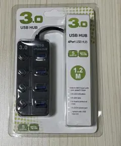 USB3.0 ハブ 4in1 4ポート　1.2ｍ