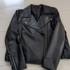【極美品】GU ブラック ライダースジャケット XL