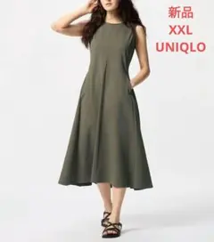 新品 UNIQLO ウルトラストレッチワンピース XXL