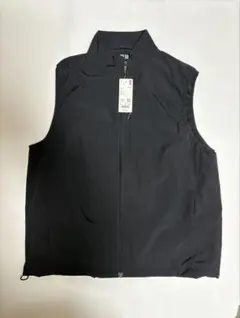 【新品未使用】ウィンドプルーフベスト L BLACK