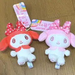 1点から　サンリオ マイメロディ 推し色マスコット 赤　ピンク