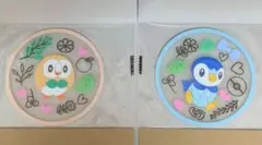 ★新品 ポケモン クリアラバーコースター2 モクロー　ポッチャマ