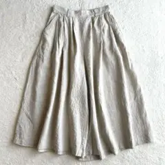 24SS／極美品 コイルナイン coill nine 14番手リネンワイドパンツ