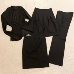 theory スーツ セットアップ スリーピース ブラック XOサイズ