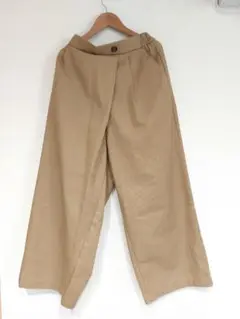 【新品タグ付き】ワイドパンツ カーゴパンツ　ゴムウエスト　Lサイズ
