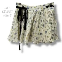 【ジルスチュアート】JILL STUART ラップスカート 花柄 リボン ミニ