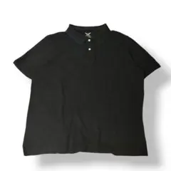 "Faded Glory Black Polo Shirt XL Y2K"