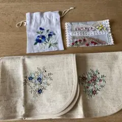 【未使用】手作り刺繡 4点セット