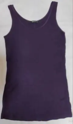 COMME CA ISM パープル タンクトップ M