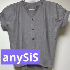 anySiS ストライプ 半袖シャツ 新品未使用タグ付き