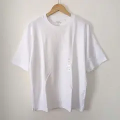 新品タグ付未使用 GU ジーユー クルーネック Tシャツ ホワイト 白 M