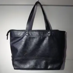 美品＊MOUSTACHE 黒 合皮　トートバッグ