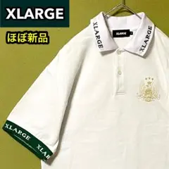 XLARGE ジャカード ロゴ ポロ 半袖シャツ ユニセックス