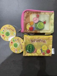【 新品未使用 】 スイカゲーム シャカシャカミニポーチ 2個セット