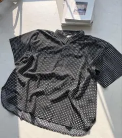 AS KNOW AS plus 半袖ビッグシャツ