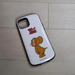 iPhone13mini　スマホケース　iPhoneケース　トムとジェリー　白